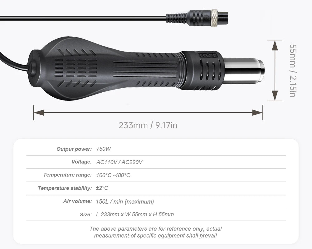 JCD 8858 Hot Air Gun Micro Rework Soldering Station
