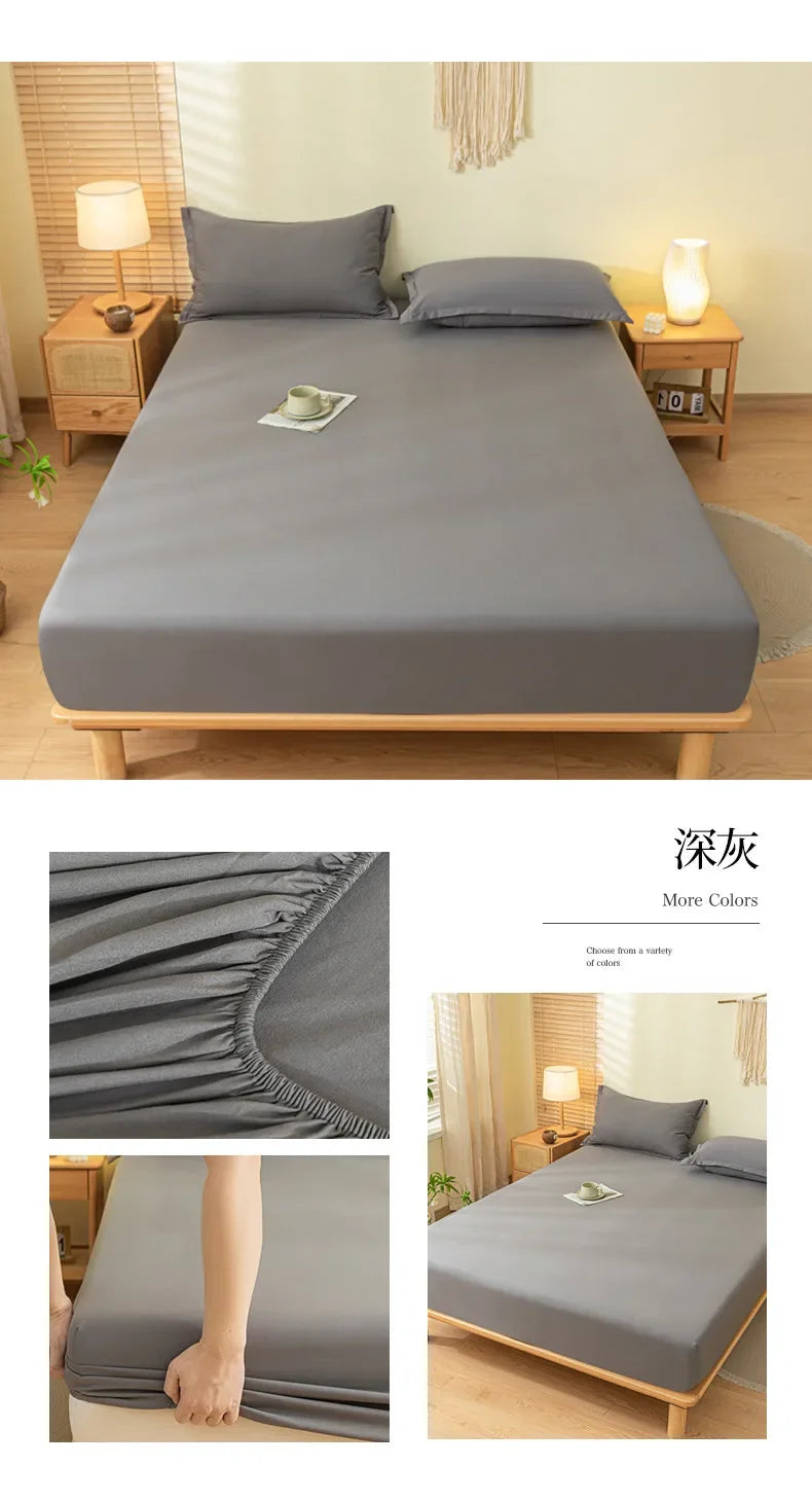 Luxury Elastic Fitted Sheet For Double Bed Mattress Cover