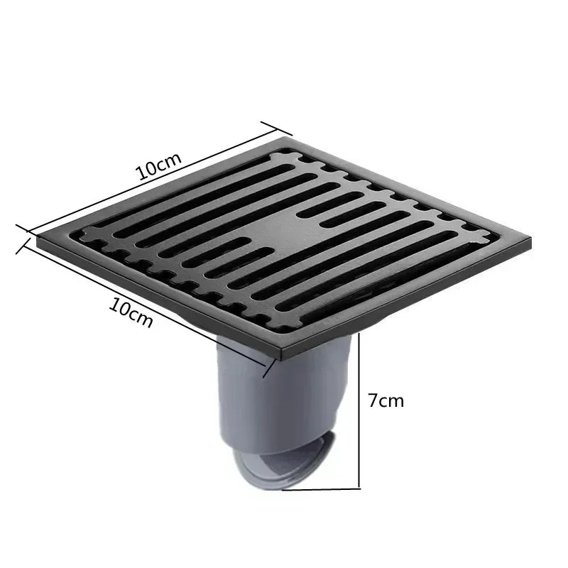 Stainless Steel Shower Floor Drain With Removable Cover Anti Odor