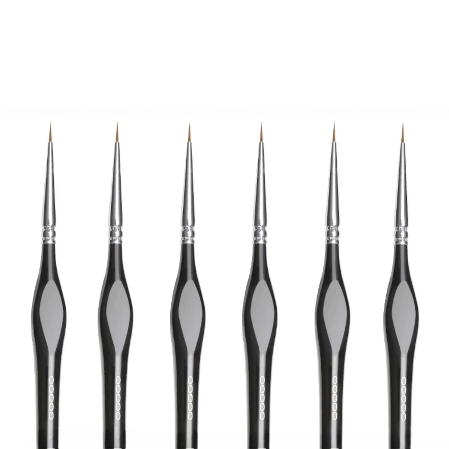 Fine Tip Nylon Paint Brush Set For Acrylic And Miniatures