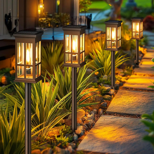 KPSTEK Solar Pathway Lights 2 6 8 Pack Outdoor LED
