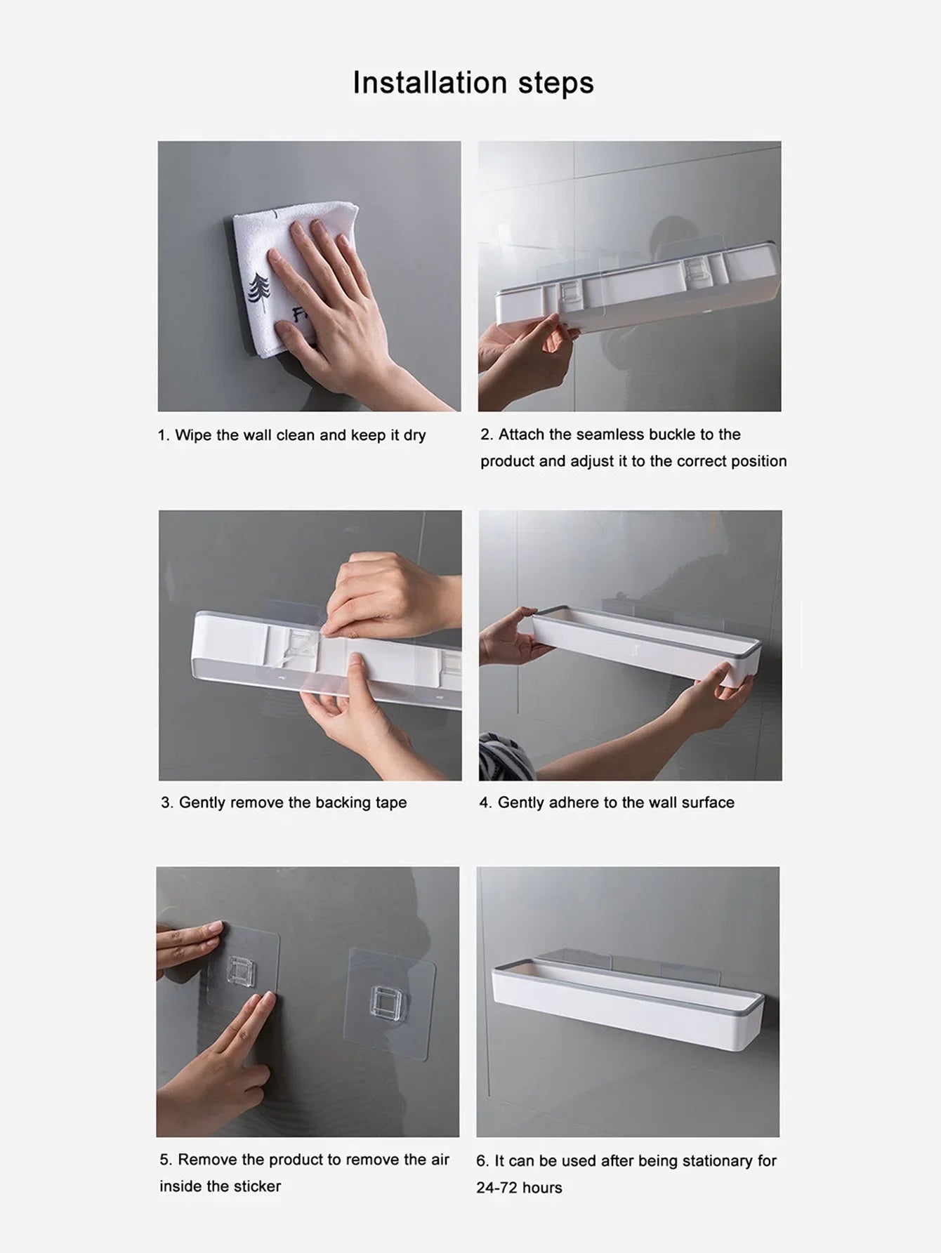 Hign-concerned Wall Mounted Toilet Shelf Rack Multifunctional Organizer