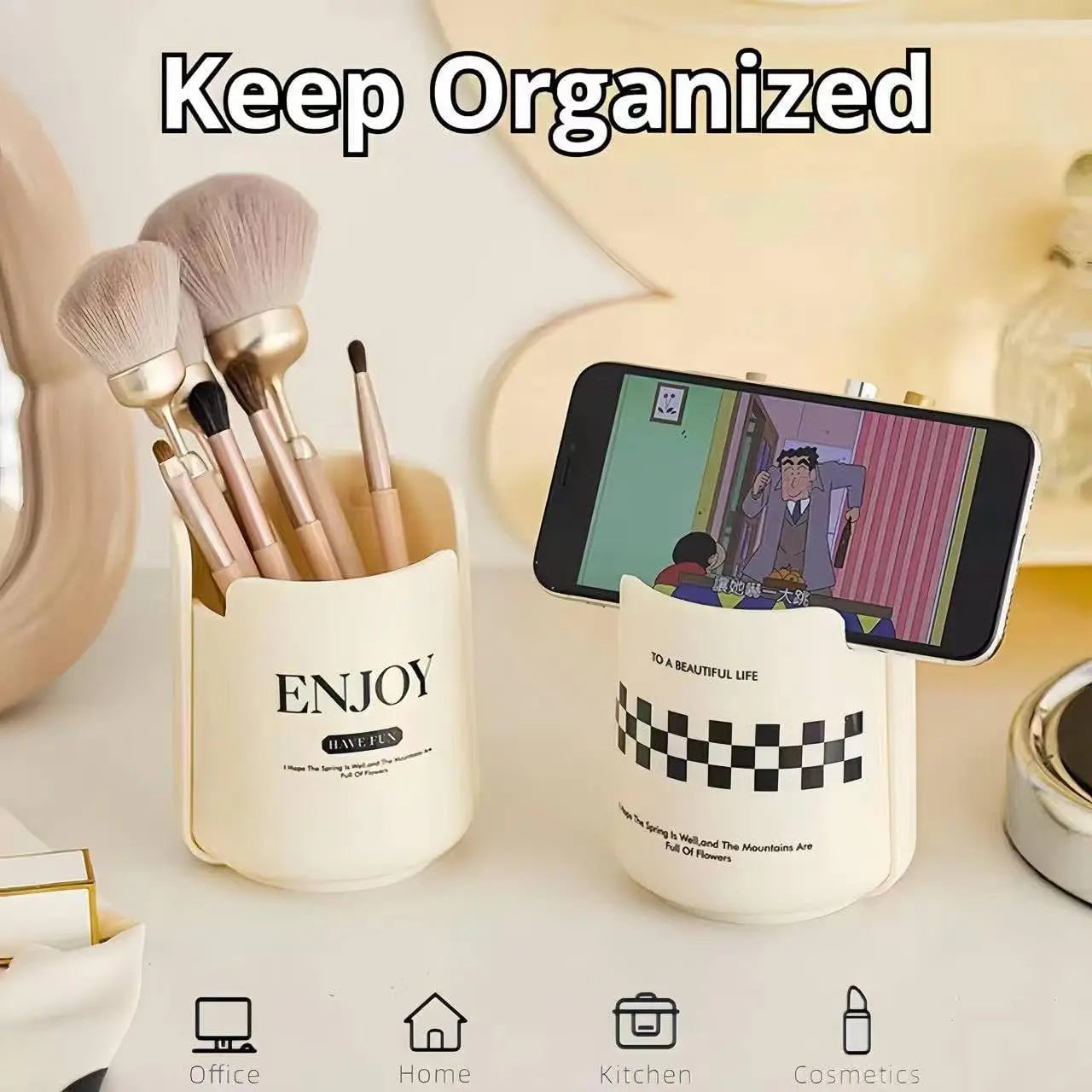 Pen Holder for Desk Tabletop Pencil Organizer for Office