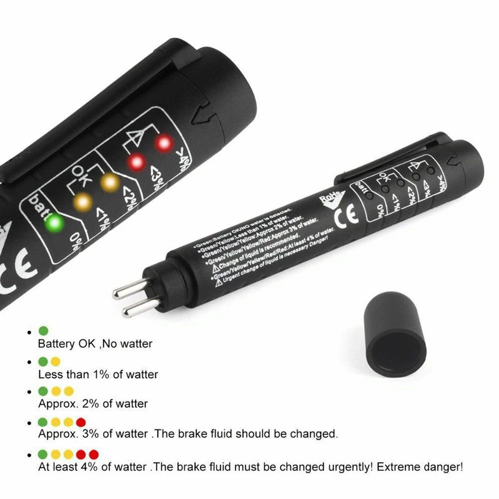 APWIKOGER Brake Fluid Tester With LED Indicators For Oil Quality