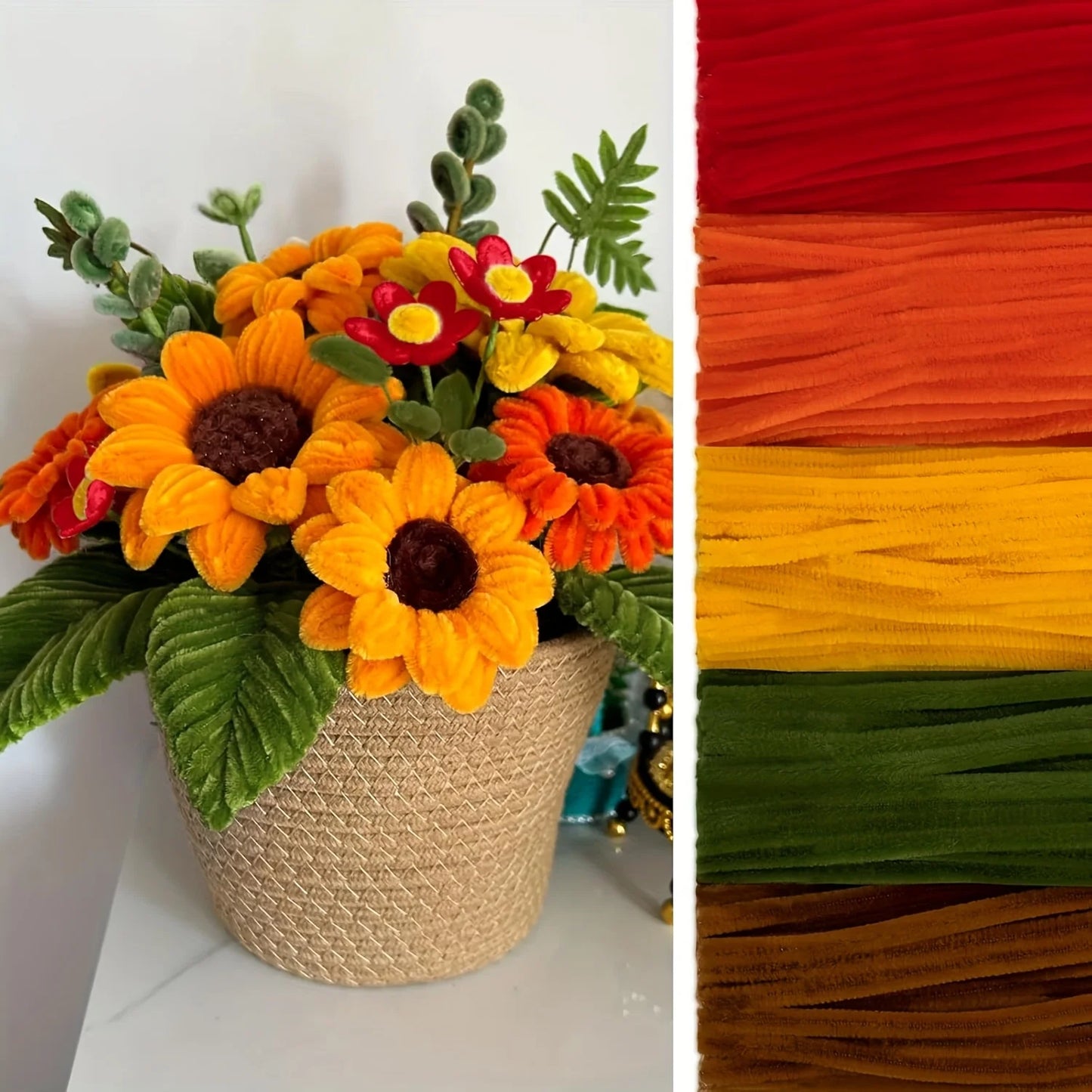 Pipe Cleaners Chenille Stems 300 Pack For DIY Craft Projects