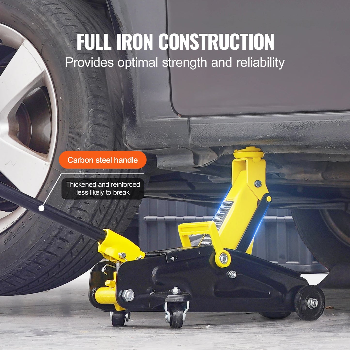 SucceBuy Low Profile Floor Jack 2 Ton Hydraulic Car Jack