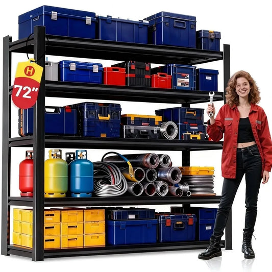 ZHILU Heavy Duty Garage Shelving Unit 5 Tier Steel Storage