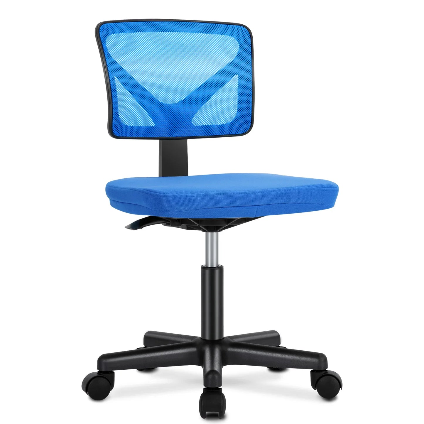 JHK Mesh Lumbar Support Armless Office Chair With Adjustable Height