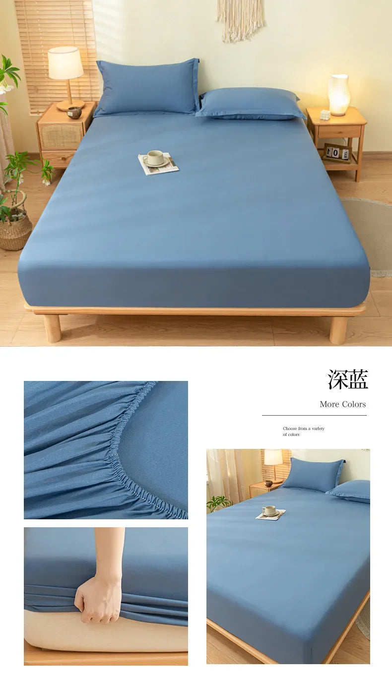 Luxury Elastic Fitted Sheet For Double Bed Mattress Cover