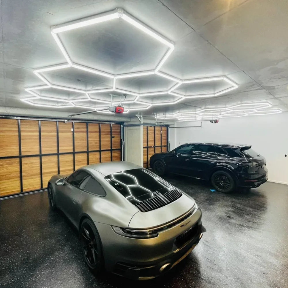Hexagon LED Ceiling Light Tube For Garage Workshop