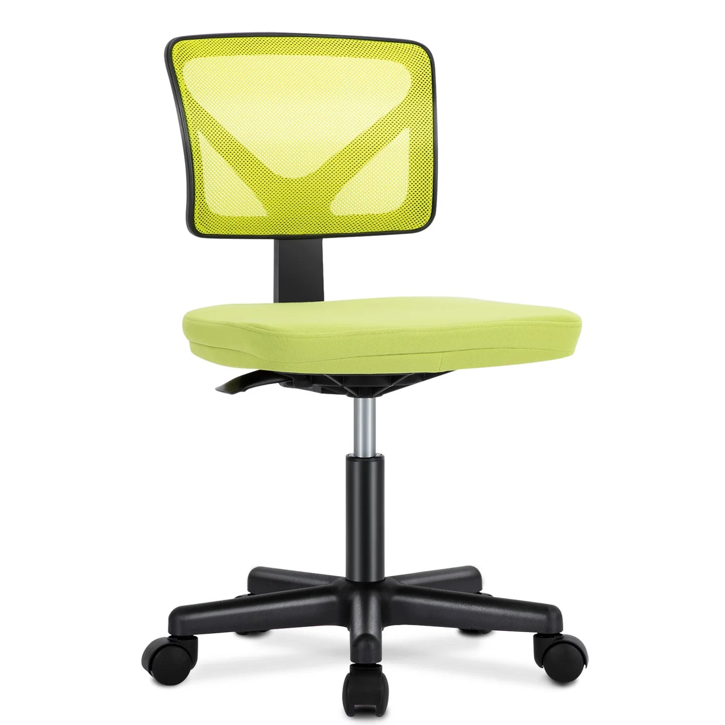 JHK Mesh Lumbar Support Armless Office Chair With Adjustable Height