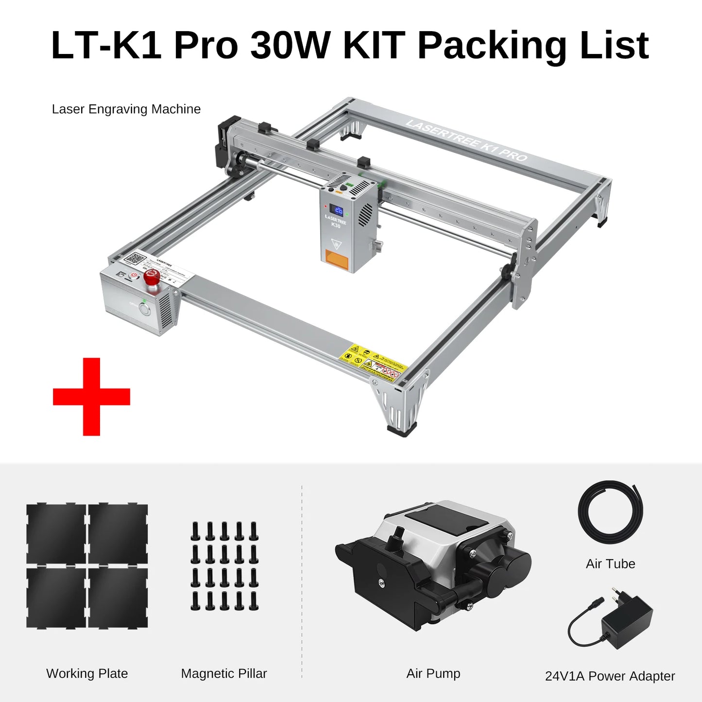 Laser Tree K1Pro Laser Engraver With 30W 40W Module