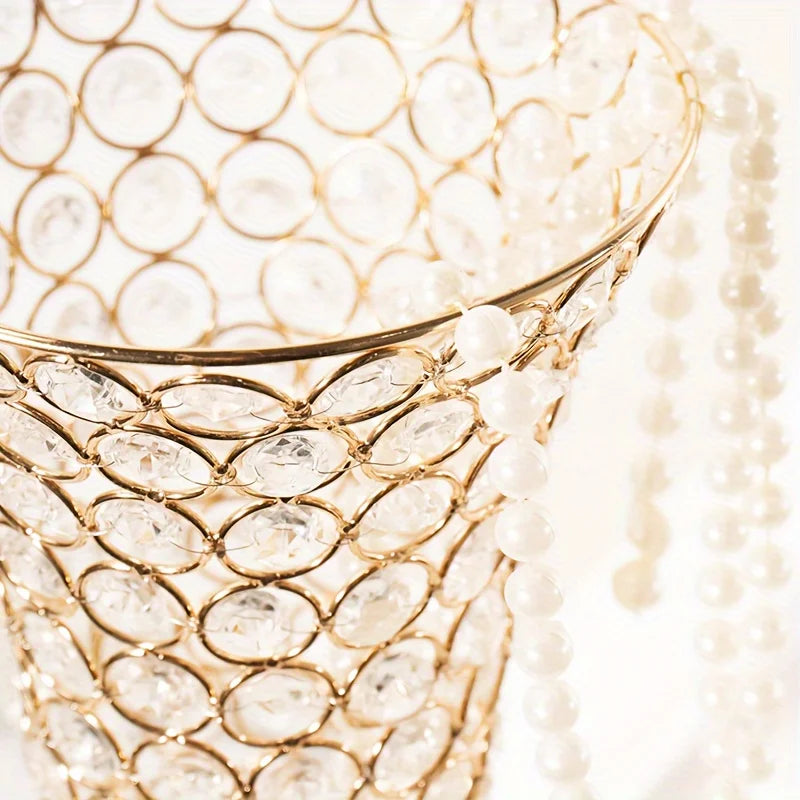 Two Crystal Vases Center Table Decor For Weddings And Home