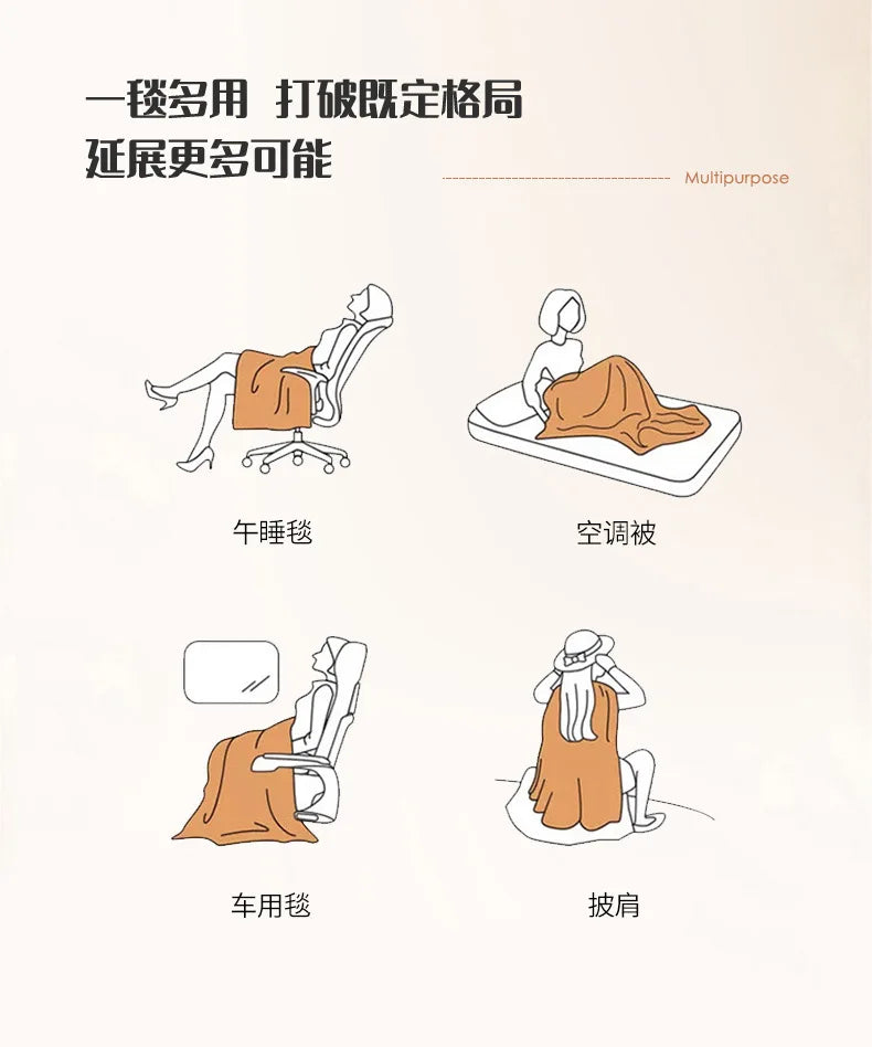 NONECN Warm Winter Super Thick Blanket Quilt For Bed