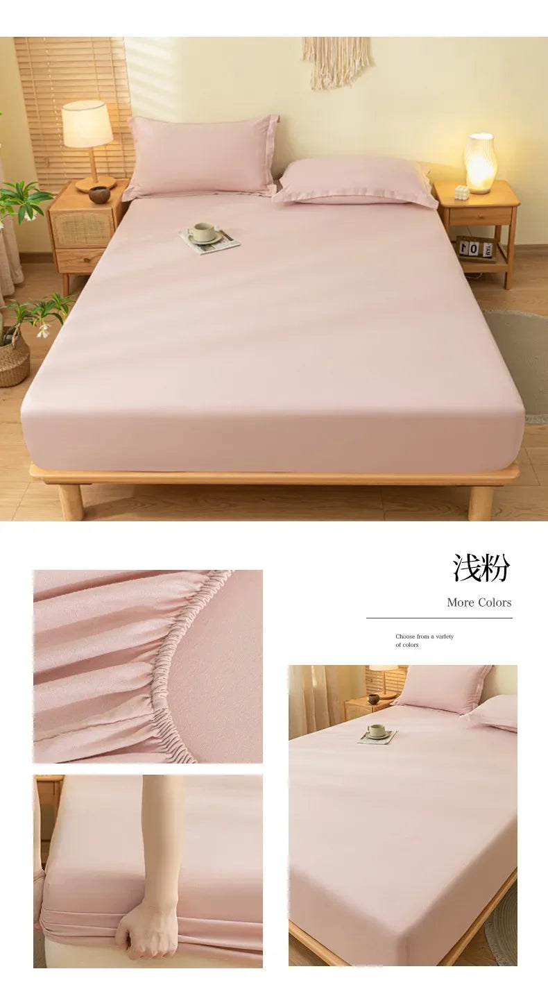 Luxury Elastic Fitted Sheet For Double Bed Mattress Cover