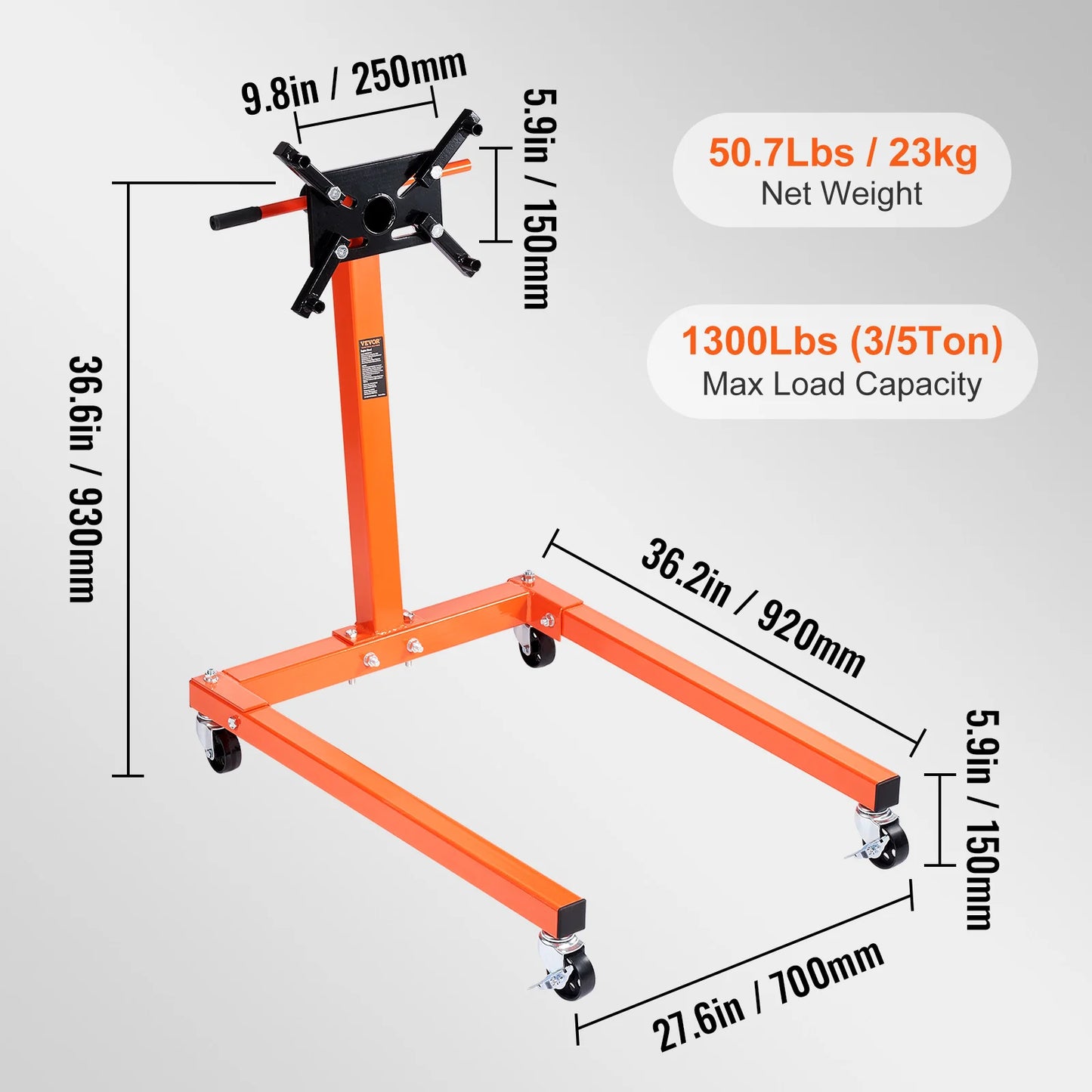 Engine Stand 750/1300/1500 Lbs Rotating Head 360 Degree Adjustable