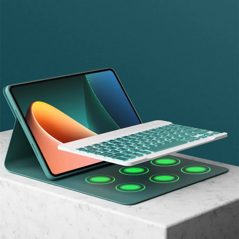 Xiaomi Pad 7 Keyboard Case With Stand Cover PU Leather