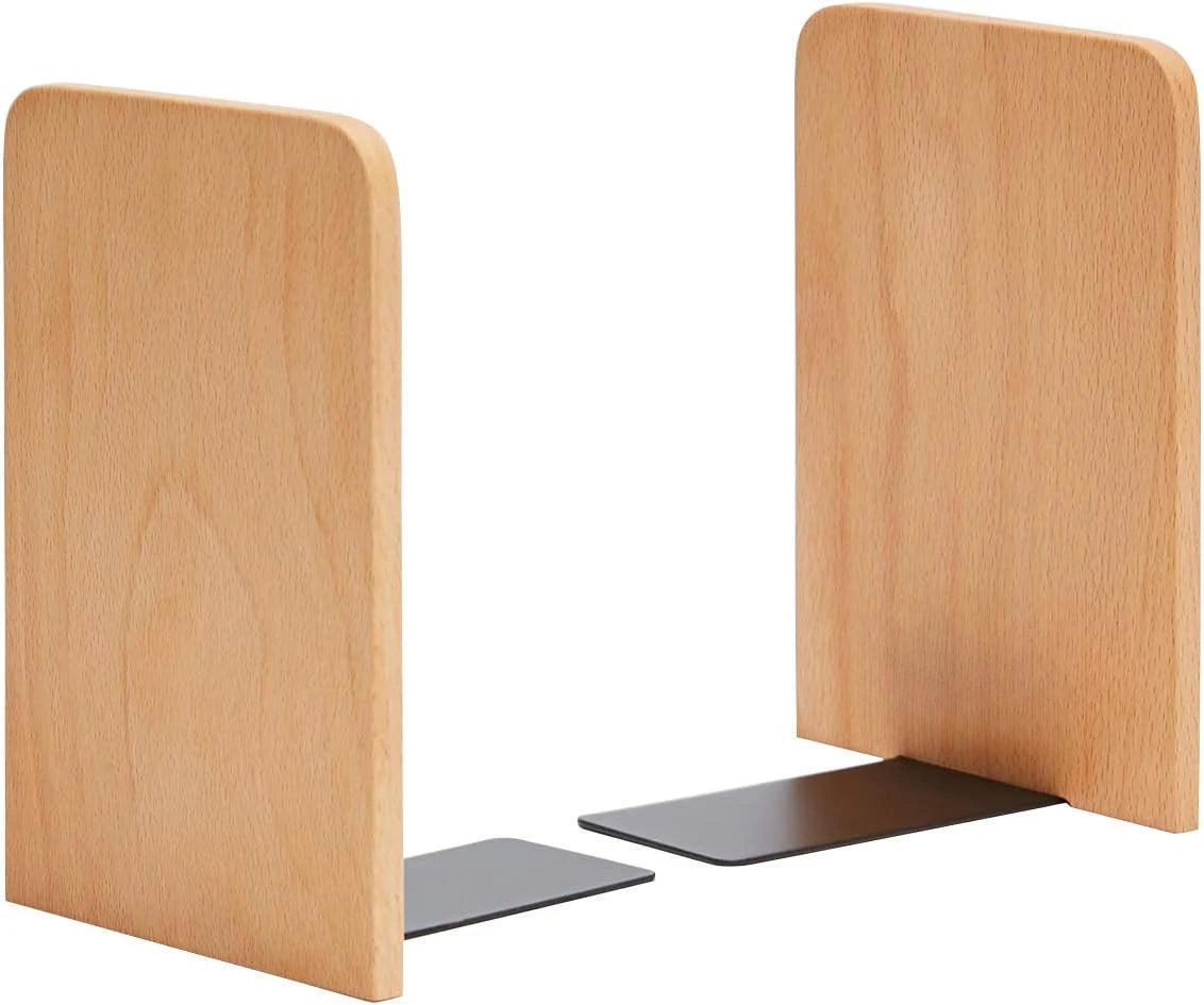 Hign-concerned Heavy Duty Non Slip Bookends Pair for Bookshelf