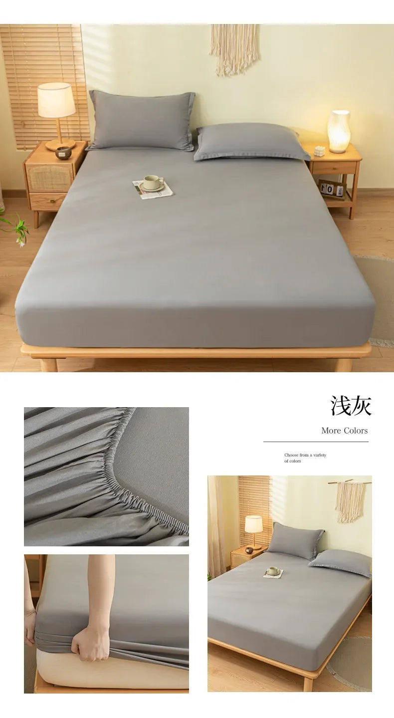 Luxury Elastic Fitted Sheet For Double Bed Mattress Cover