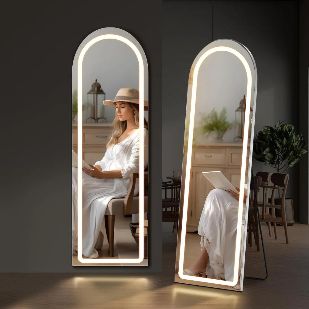 High-concerned LED Lighted Mirror With Tri Color Lighting Aluminum Frame
