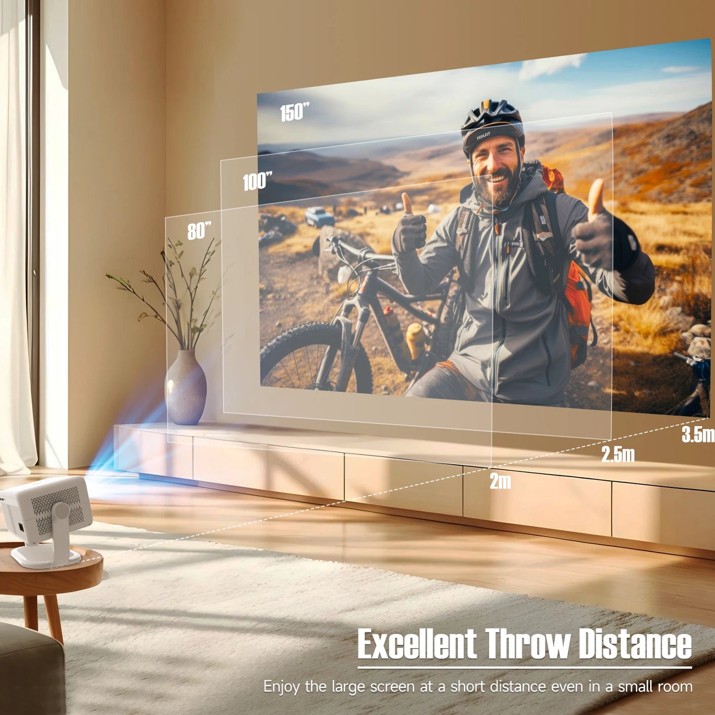 Magcubic Native 1080P Home Theater Projector With Auto Focus