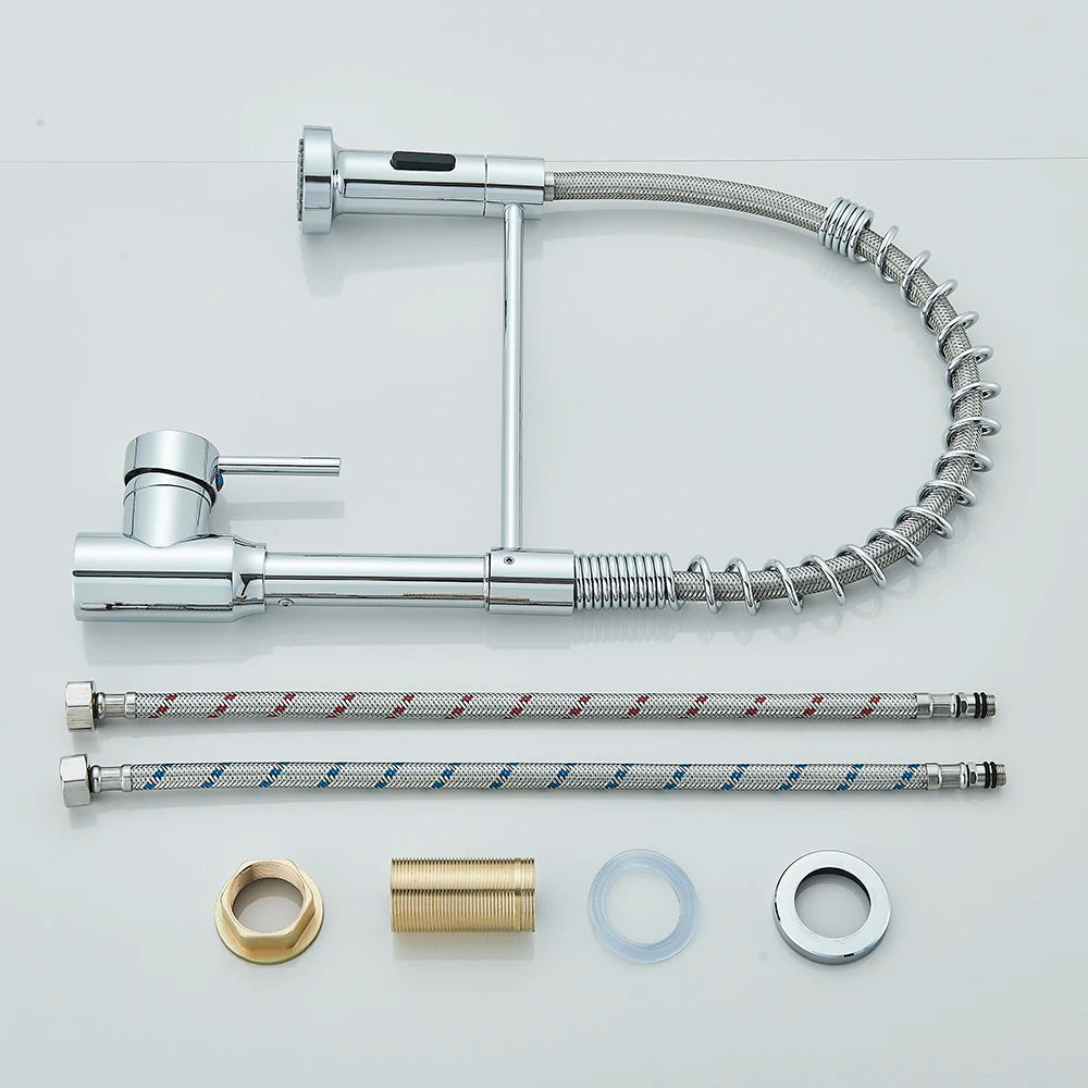 Suguword Removable Kitchen Faucet Deck Mount with Sprayer Dual Modes