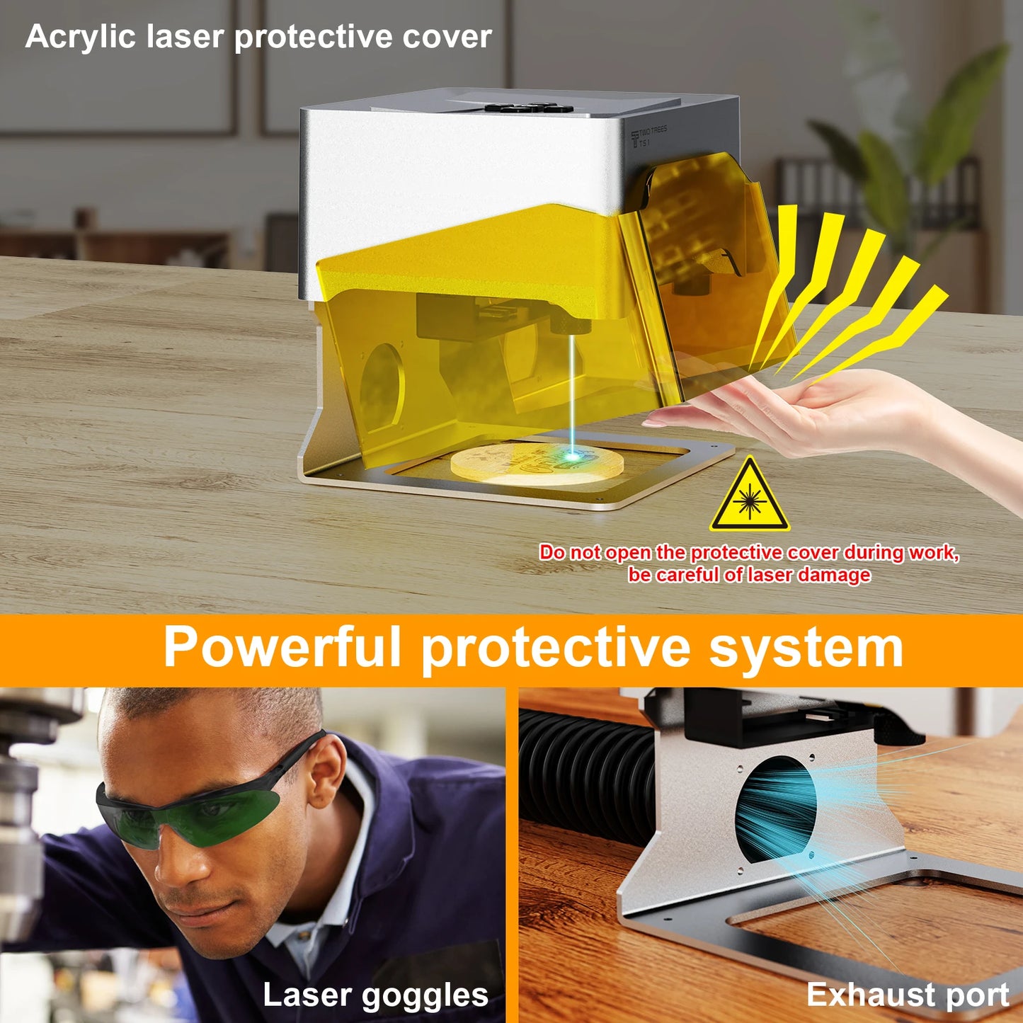 Two Trees TS1 Portable Mini Laser Engraver CNC Bluetooth Machine