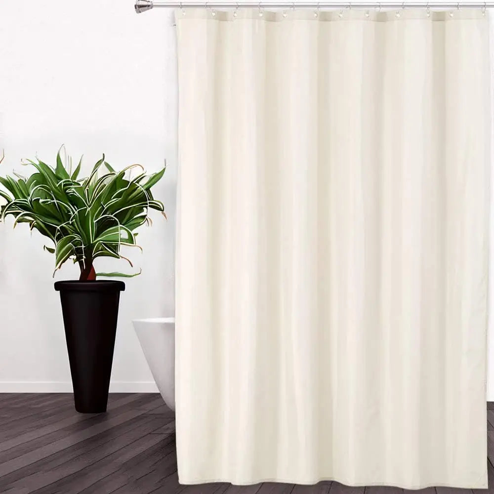 HiMISSCraft Waterproof Fabric Shower Curtain Liner With Magnets