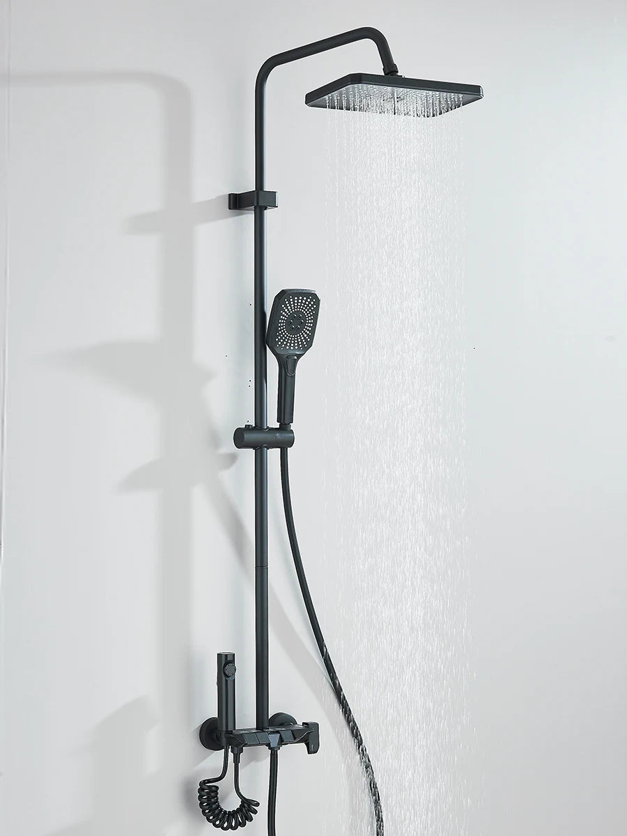 Quyanre 4 Way Shower System With Rain Shower Bidet Faucet