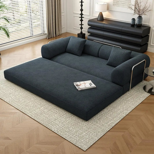 XPLVCN Compressed Sofa Convertible Folding Couch Bed Corduroy
