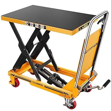 Hydraulic Lift Table Cart 500 Lb With Non Slip Pad