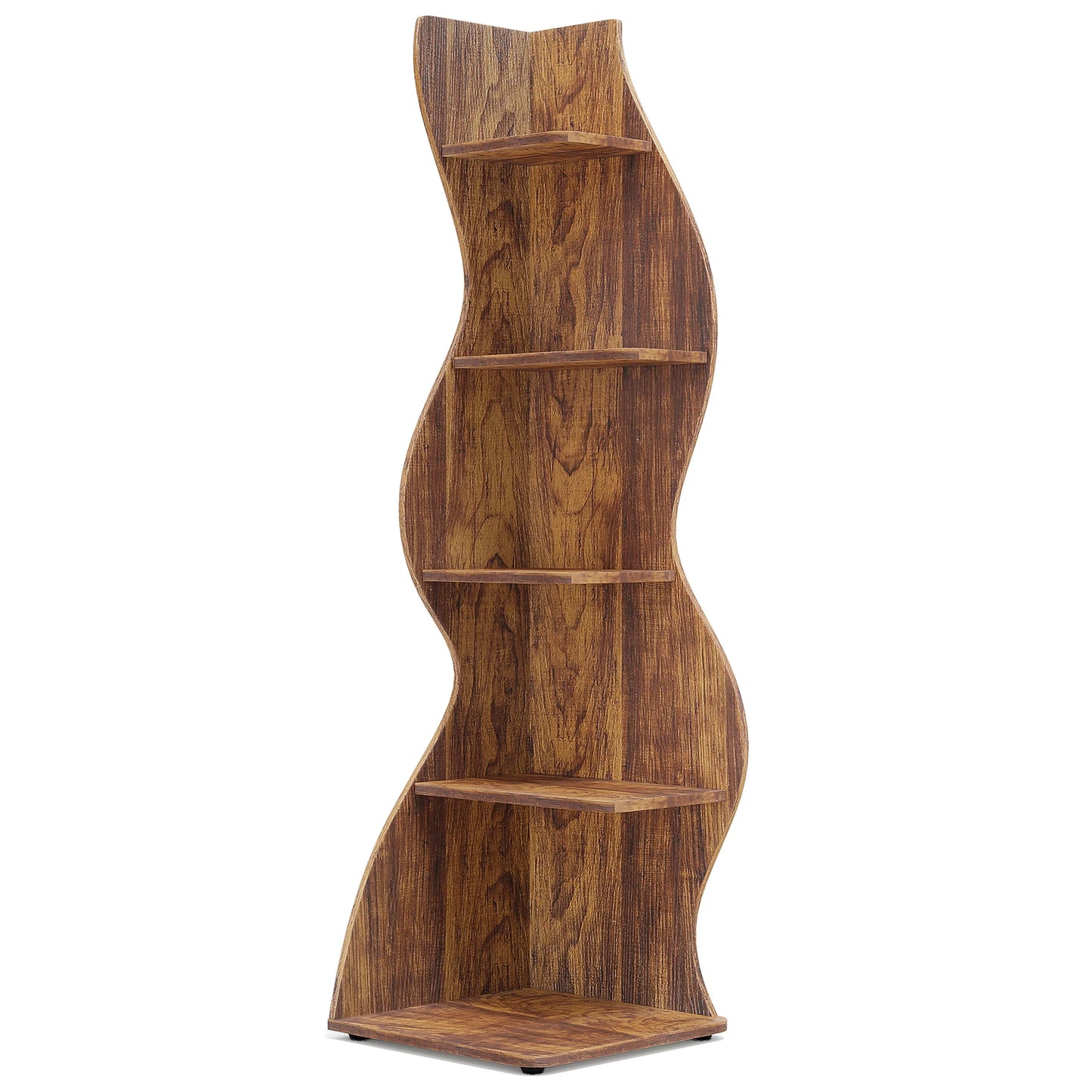 Tribesigns 5 Tier Corner Shelf Wall Bookshelf Plant Stand