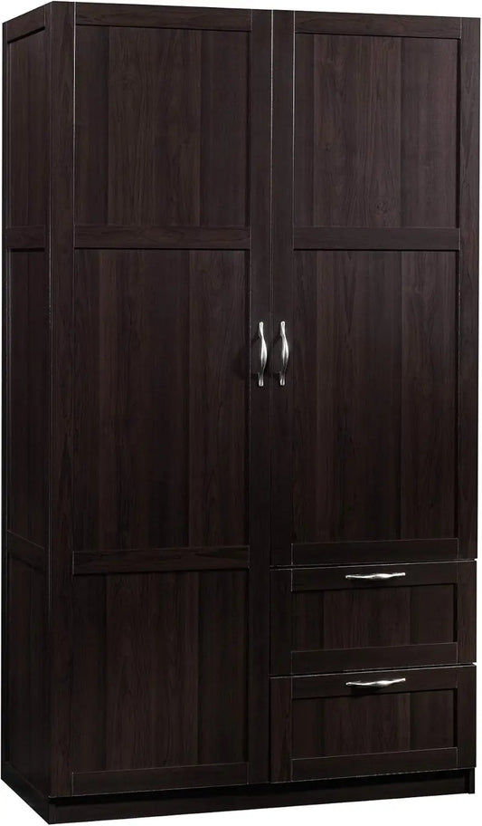 Multipurpose Armoire Wardrobe With Drawers And Hanging Rail