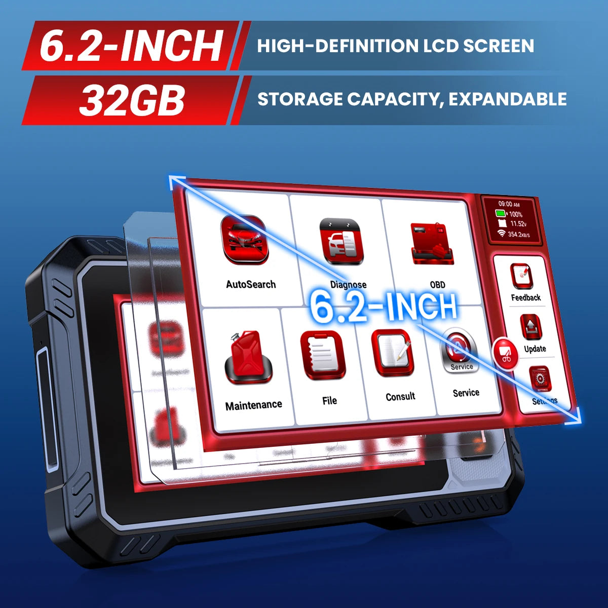 ANCEL FX6100 OBD2 Auto Scanner Diagnostic Tool With 15 Functions