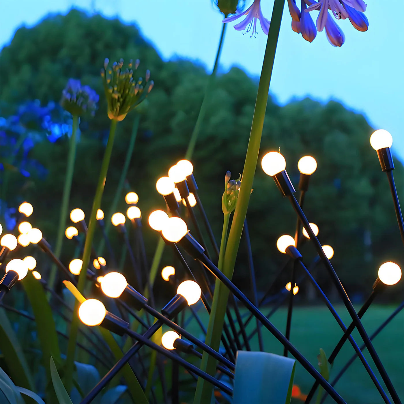 8 Head Solar Firefly LED Outdoor Decorative Garden Pathway Lights