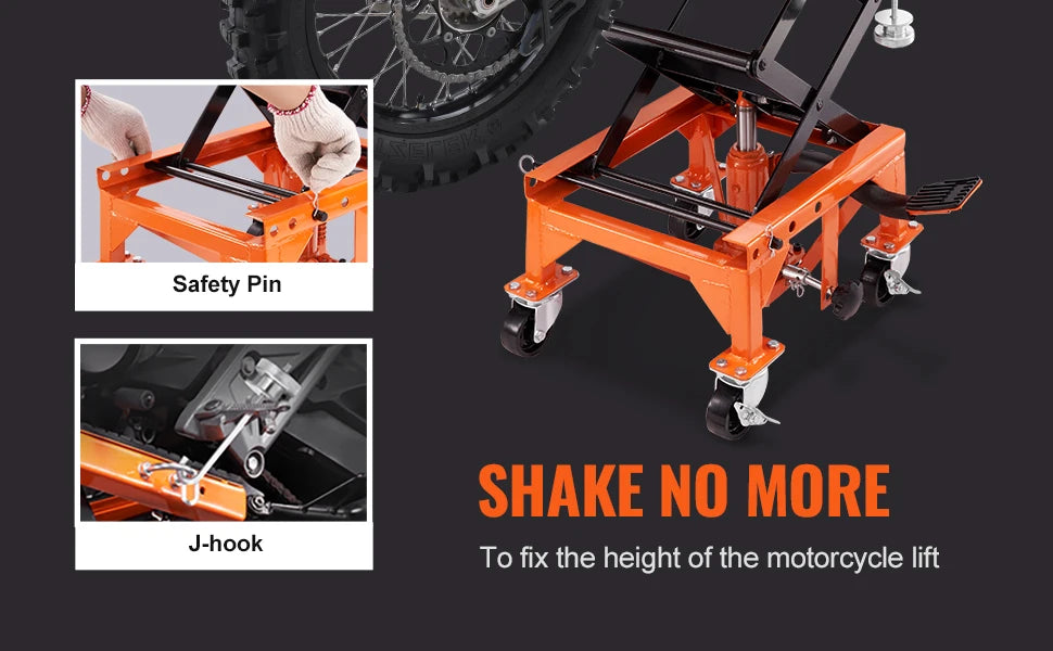 SucceBuy Hydraulic Motorcycle Lift Table For Dirt Bikes