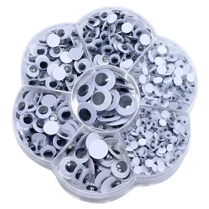 Self Adhesive Doll Eyes For DIY Crafts Assorted Sizes