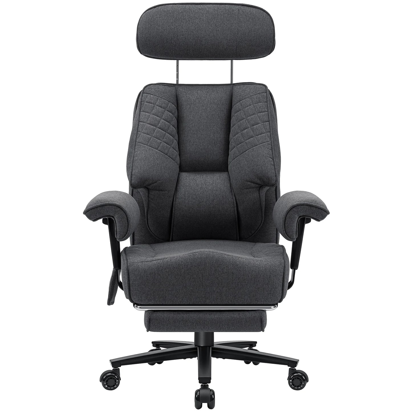 Executive Office Chair With Foot Rest And Lumbar Support