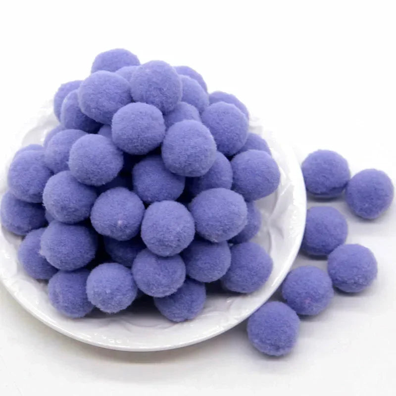 Mini Fluffy Polyester Pom Poms For Diy Crafts And Decor