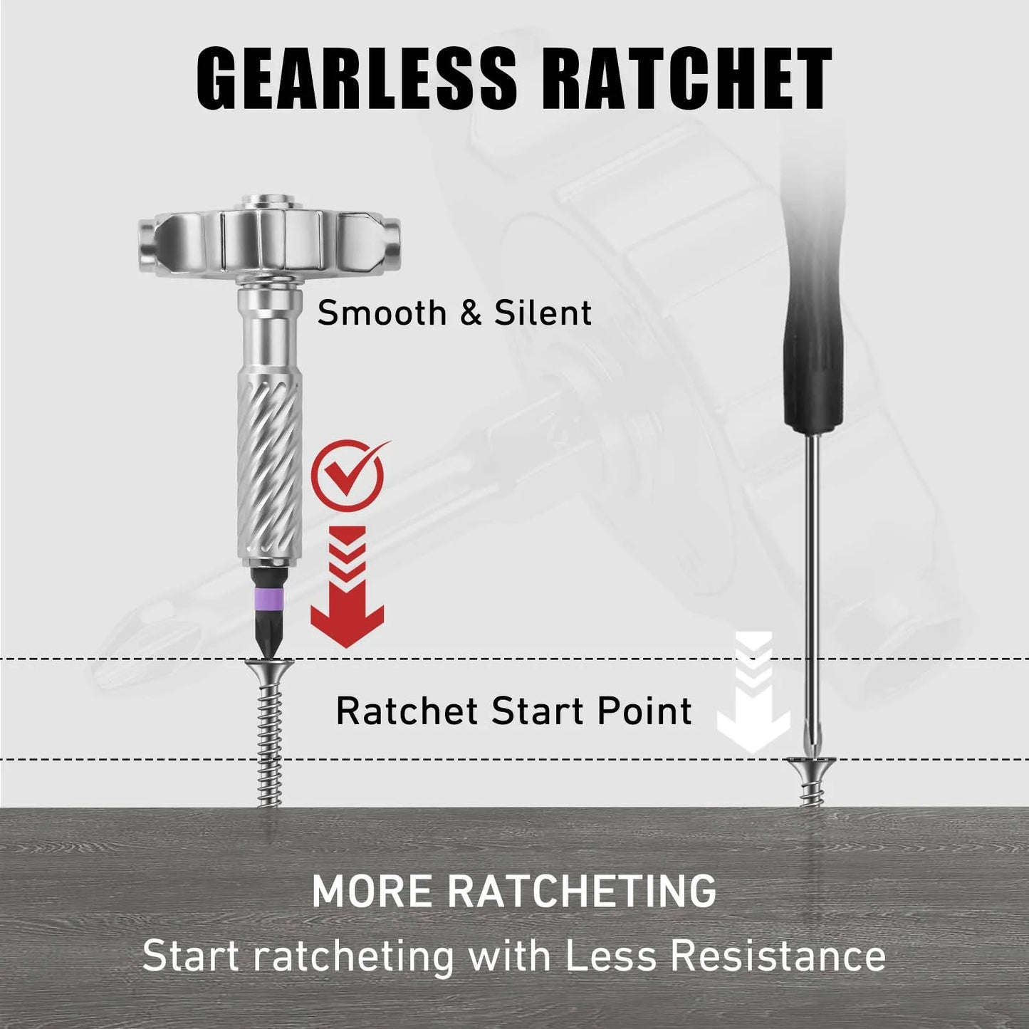 VMAN 66in1 Multifunction Ratchet Screwdriver Set with Magnetic Bits