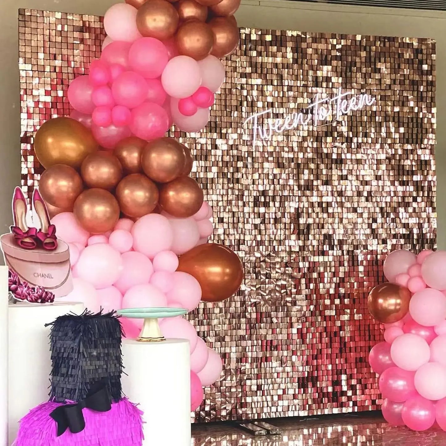 Shimmer Sequin Wall Backdrop for Weddings and Parties