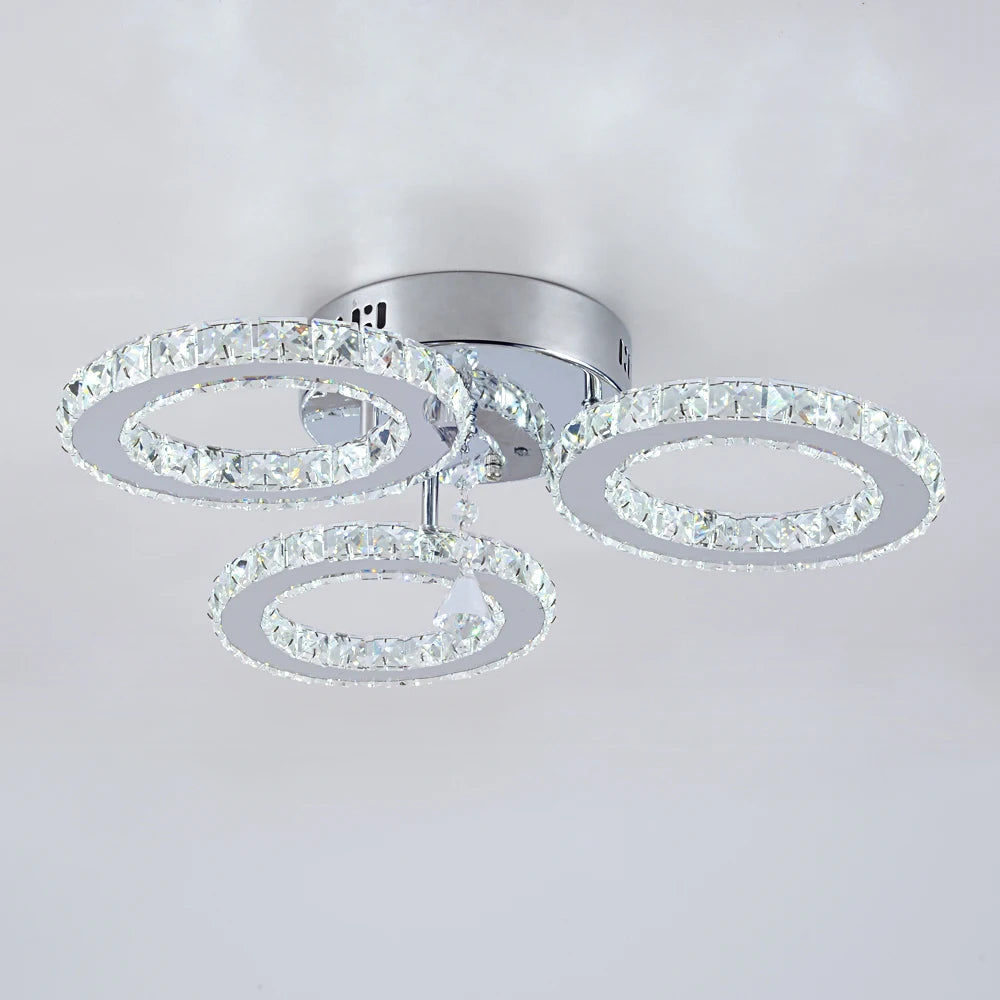 Modern Luxury Ceiling Crystal Chandelier Decoration Home Furniture Living Room Hanging Ceiling Lamp Kitchen Light Led Lighting