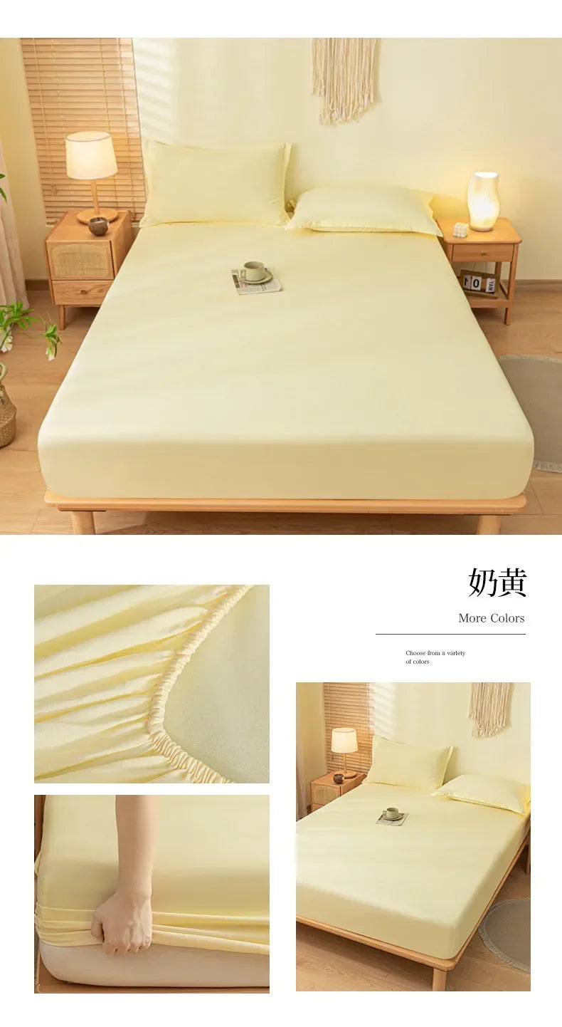 Luxury Elastic Fitted Sheet For Double Bed Mattress Cover