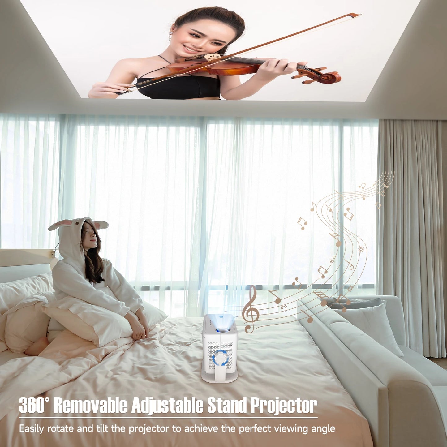 Magcubic Native 1080P Home Theater Projector With Auto Focus