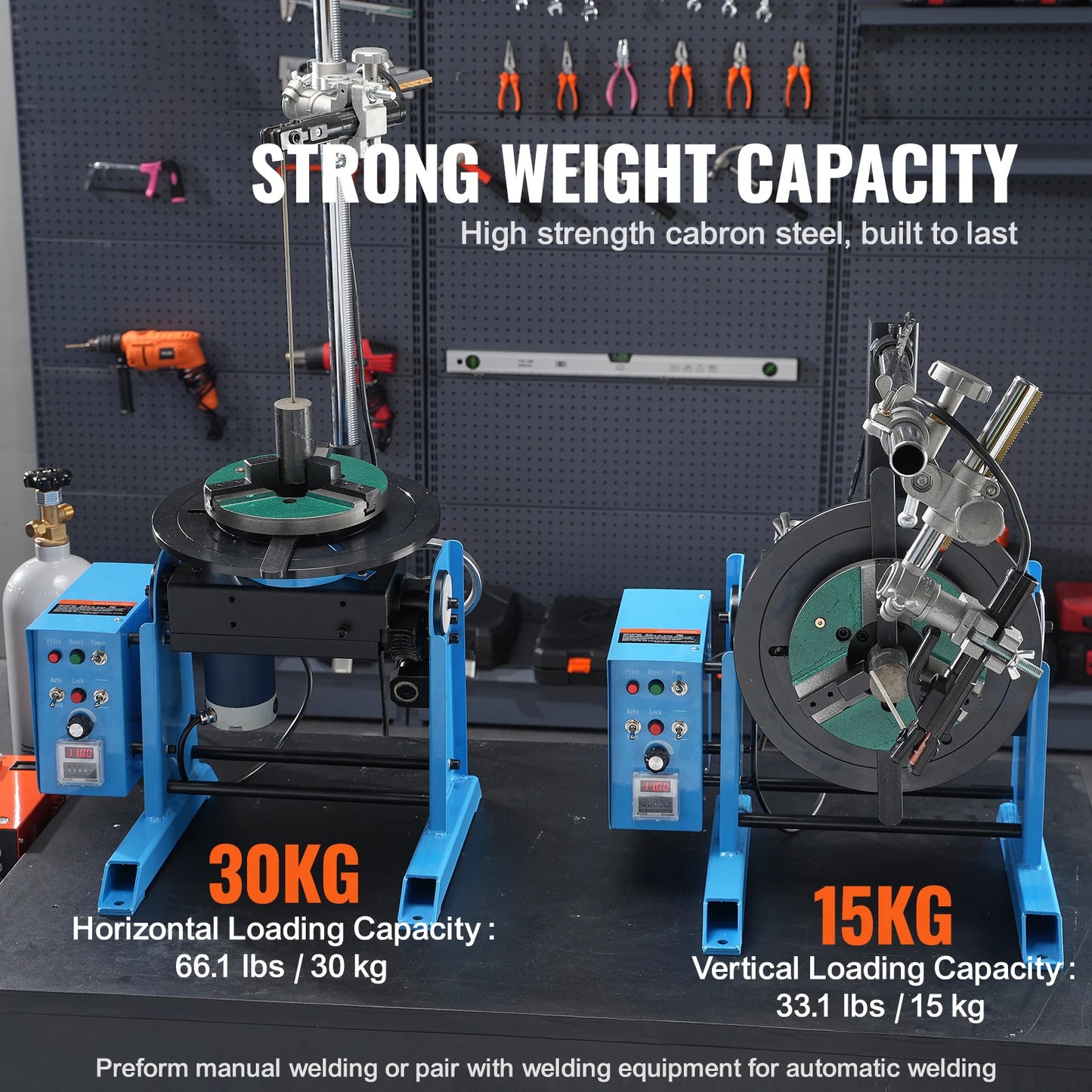 HD-30 Rotary Welding Positioner 30 kg 0-90 Degree Turntable