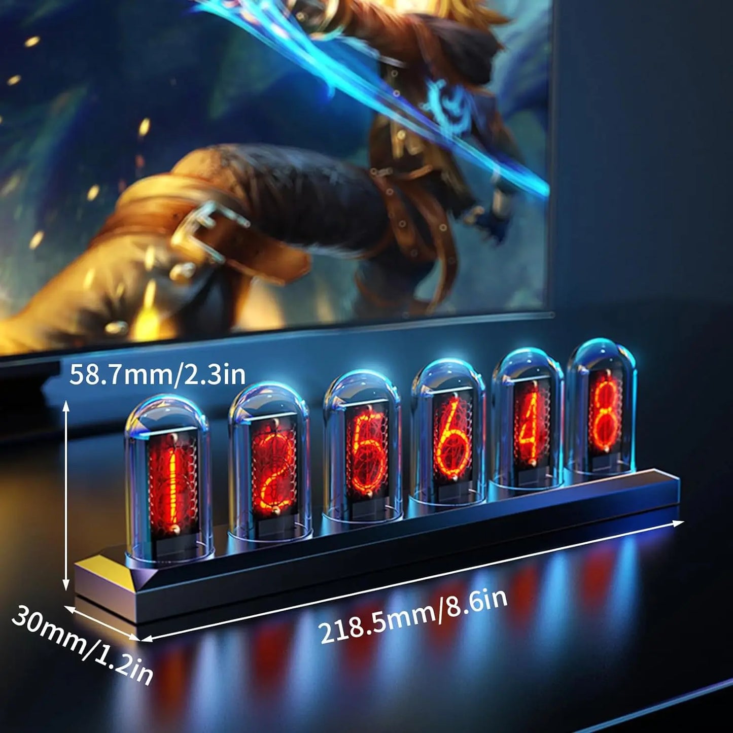 Aiopp Night Light Nixie Tube Clock Kit With 3 Light Modes