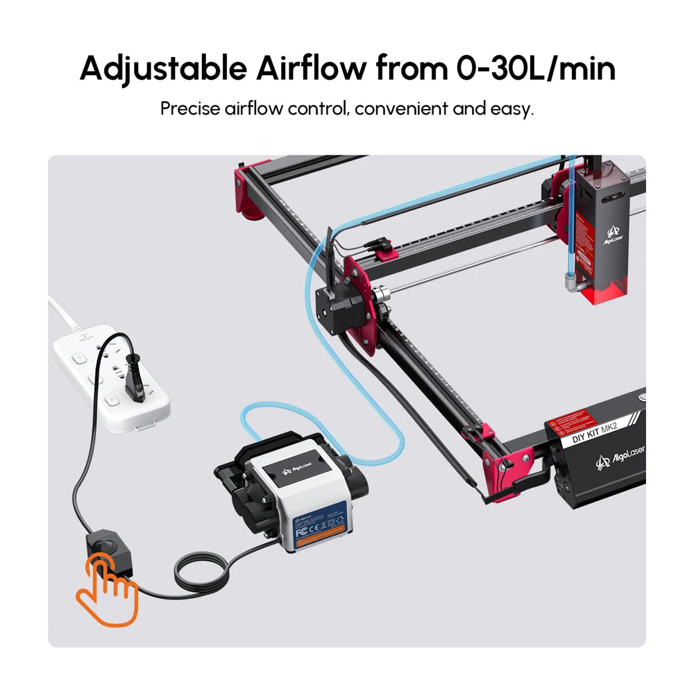 AlgoLaser Air Assist Pump 30LPM for Laser Cutter Dust Removal