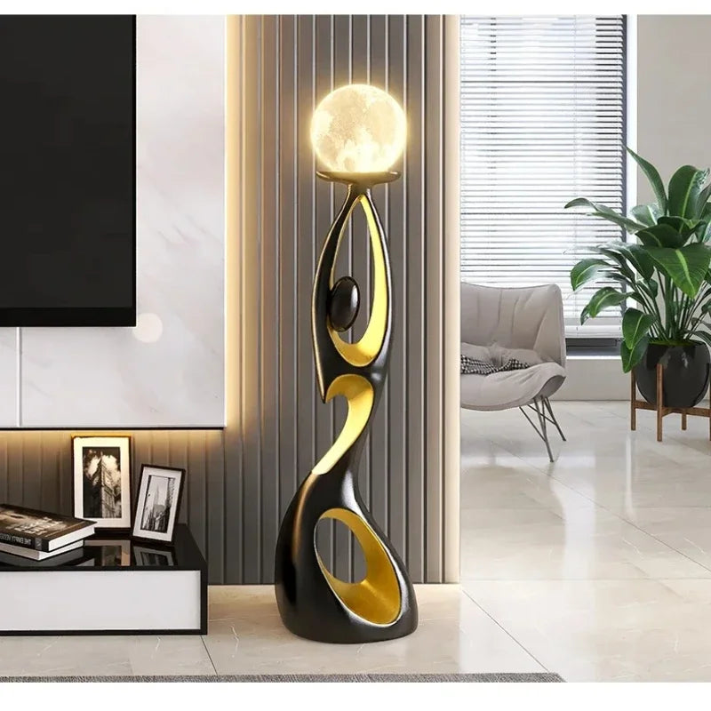 ENERLORD LED Floor Lamp Resin Night Glow For Living Room