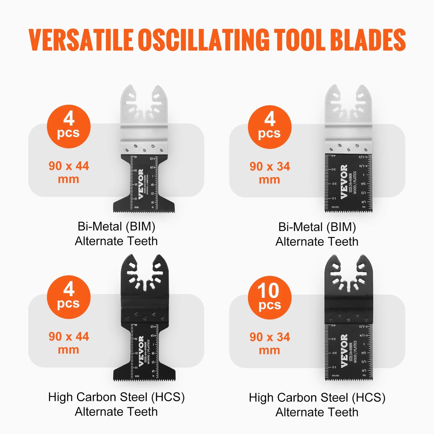 SucceBuy 30Pcs Oscillating Multi Tool Blades Kit For Craftsman