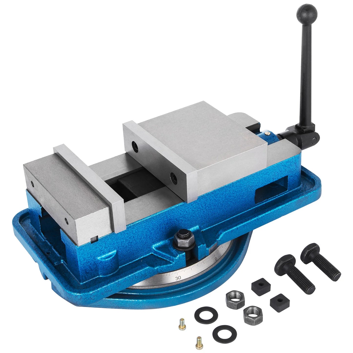 SucceBuy 3 Inch / 5 Inch Jaw Width Heavy Duty Milling Vise Bench Clamp Vise High Precision, 360 Degree Swiveling Base CNC Vise